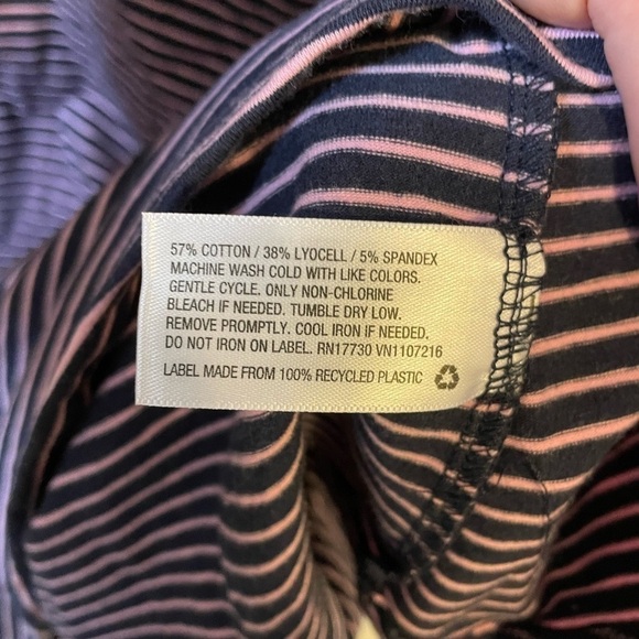 ISABEL MATERNITY Blue and Pink Striped Maternity Dress - Picture 8 of 8